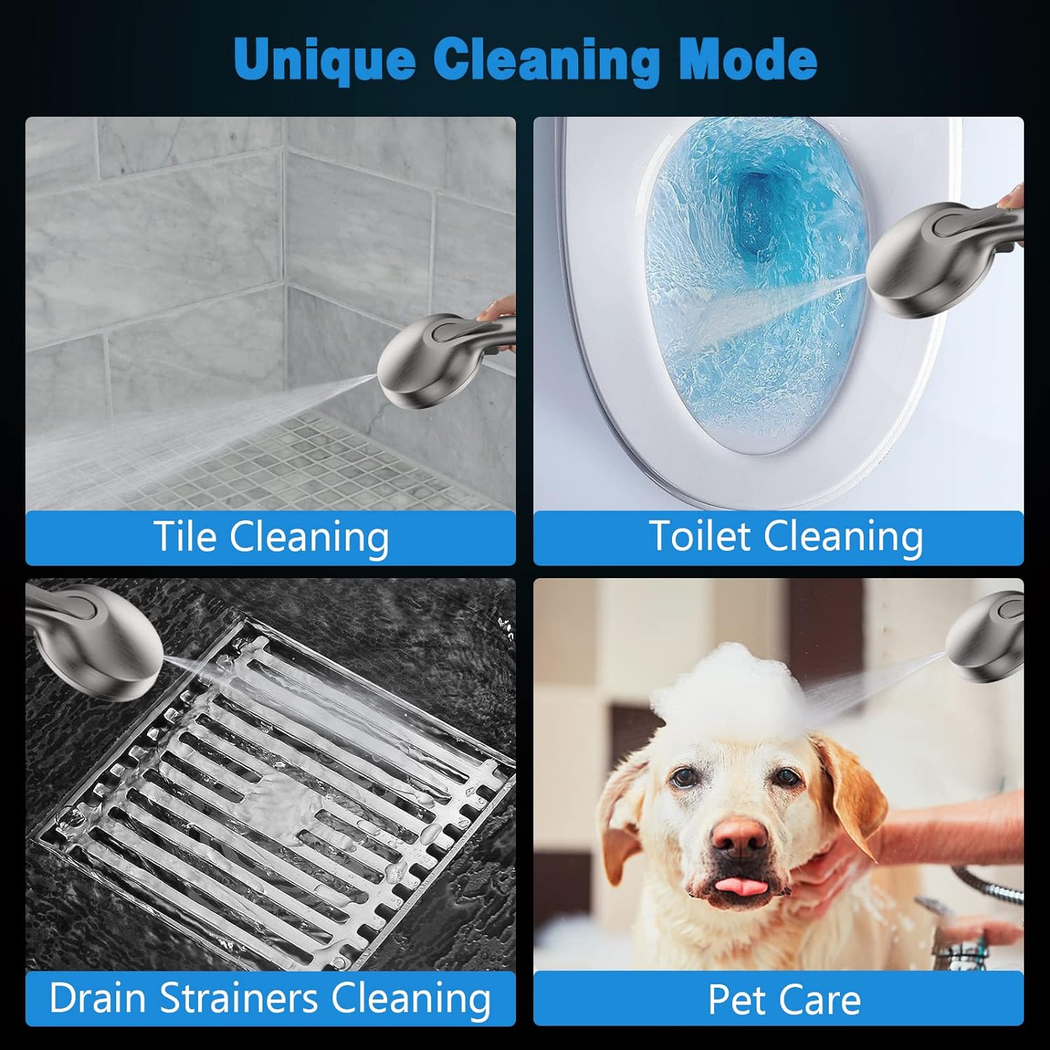 AquaNurture 9 Function Hand-held showers ABS