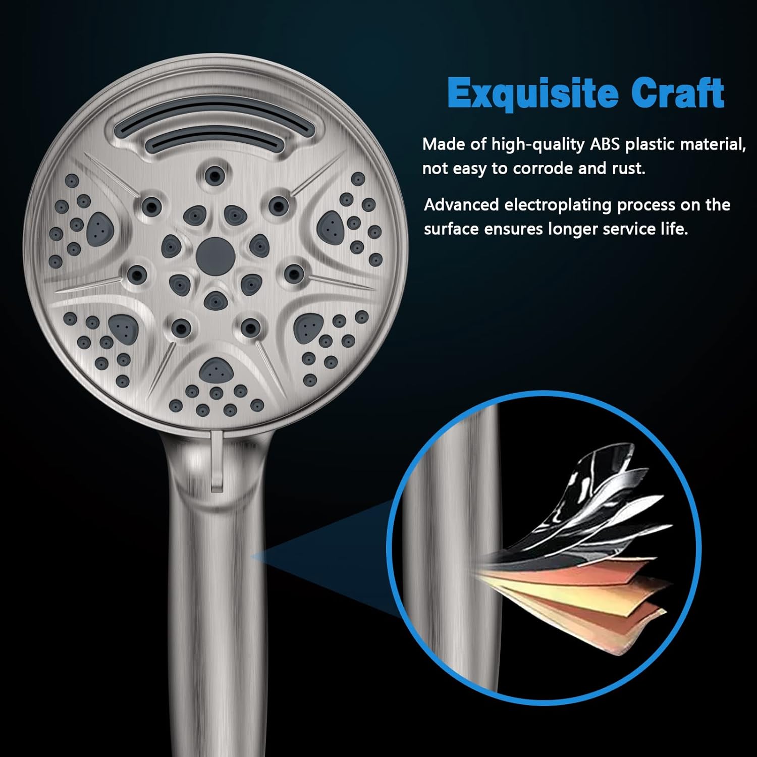 AquaNurture 9 Function Hand-held showers ABS