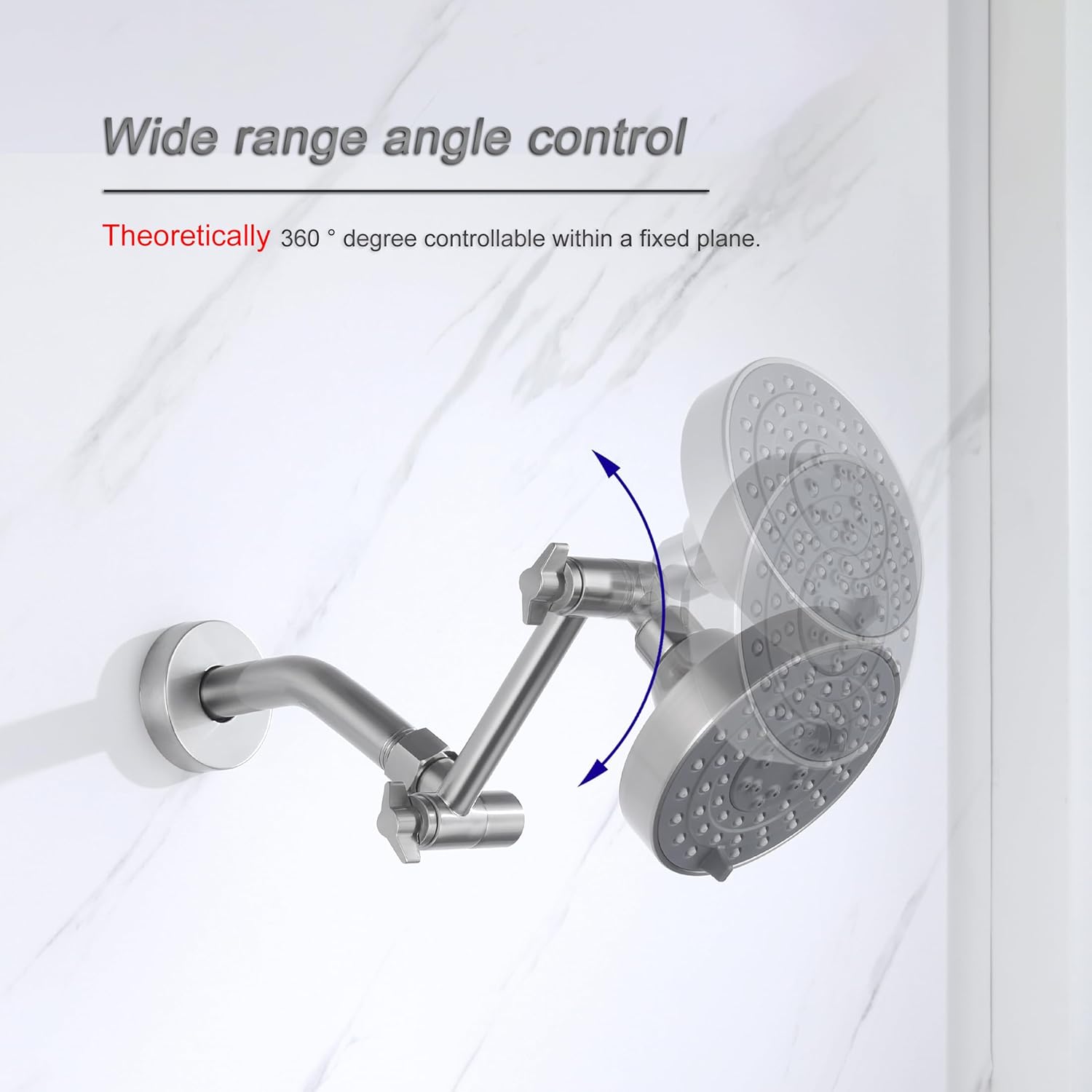 AquaNurture Shower Faucet Extensions Adjustable Shower Arm Extension