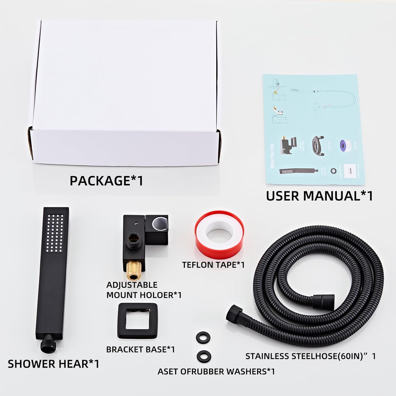 AquaNurture Showerheads and Components Thereof