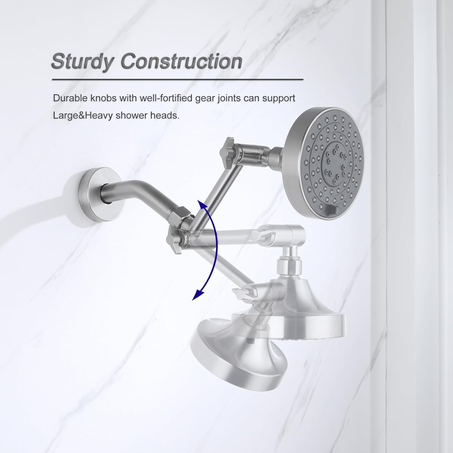 AquaNurture Shower Faucet Extensions Adjustable Shower Arm Extension