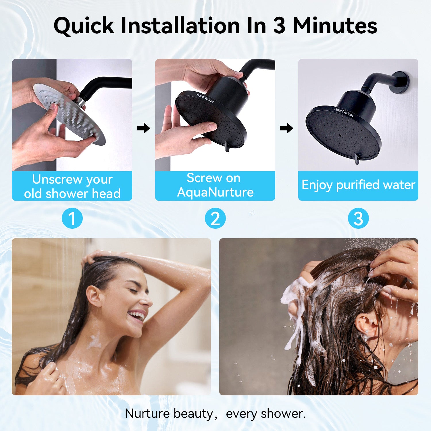 AquaNurture Filtered Shower Head AN7-1