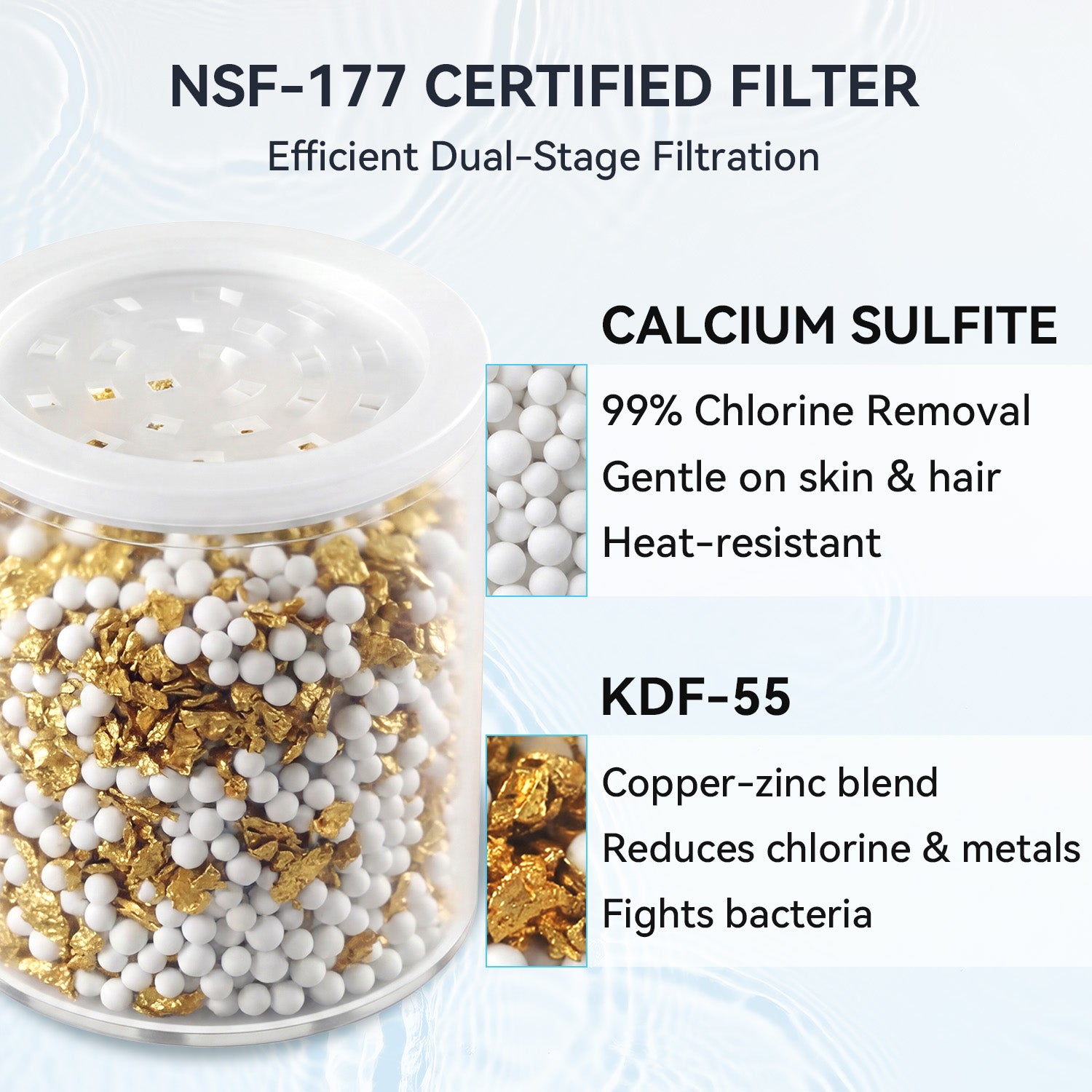 AquaNurture 2 In 1 Shower Filter